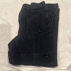 Black Denim Jeans - Classic Straight Fit